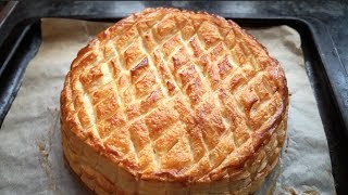 EASY GALETTE DES ROIS Recipe  Sweet Almond Filling  Epiphany Cake [upl. by Nayr]