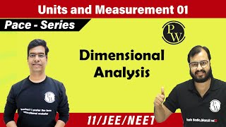 Units amp Measurement 01  Dimensions Dimensional Analysis Principle of homogeneity  11  NEET JEE [upl. by Secnirp333]