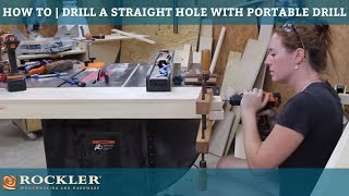 How to Drill Straight Holes with a Portable Drill  April Wilkerson [upl. by Agueda940]