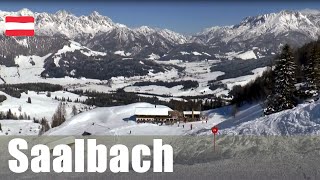 Skiing in Saalbach  one of the largest ski area in Austria [upl. by Gillie]