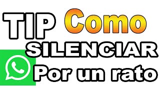 COMO SILENCIAR WHATSAPP sin Desinstalarlo Shorts Desactivar WhatsApp [upl. by Rheims]