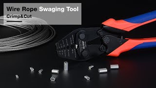 iCrimp Wire Rope Swaging Tool with Cutting functionCWR1328 [upl. by Sirad]