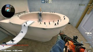 CSGO · Zombie Escape Mod zeBathroomv25 · SG Server [upl. by Lleznov]