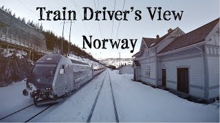 TRAIN DRIVERS VIEW Back over the mountain Ål  Voss [upl. by Osnofla]